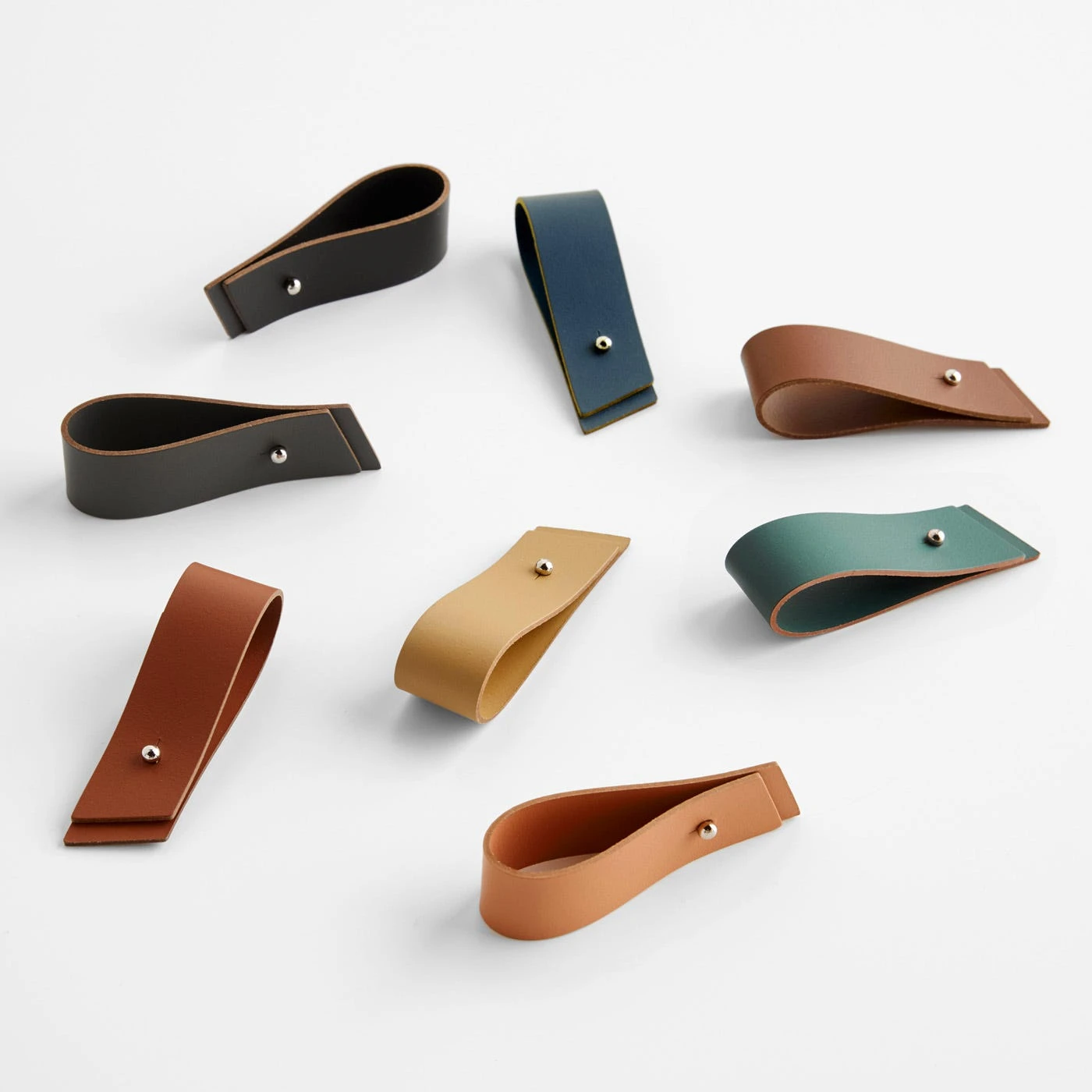 Pecan Leather Napkin Holders Set Of 4 6 Pecan Leather Napkin Holders Set Of 4 - Image 4