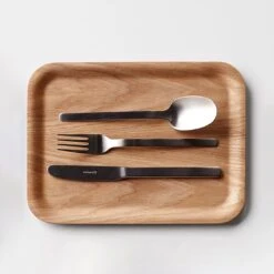 Walter Stainless Steel 24pc Flatware Bundle -Furniture Store walterteaktray su24