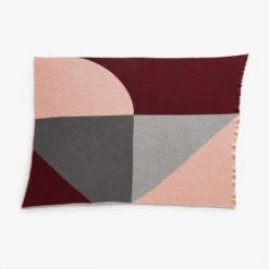 Turin Burgundy Knit Throw Blanket -Furniture Store web 101019 gallery 2