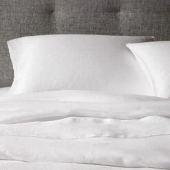 Wells Tweed Gray Bed 14 Wells Tweed Gray Bed -Furniture Store wells tweed gray bed white linen bedding 3