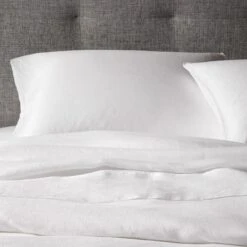 White Linen Sheets -Furniture Store wells tweed gray bed white linen bedding 3 1