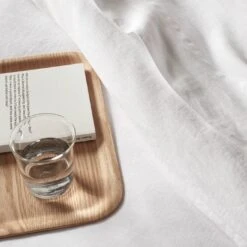 Non-Slip Willow Large Tray -Furniture Store white linen bedding 2 non slip willow small tray