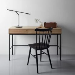 Flow Black Table Lamp -Furniture Store whitebird desk flow lamp windsor black chair pecan rect storage bin 1