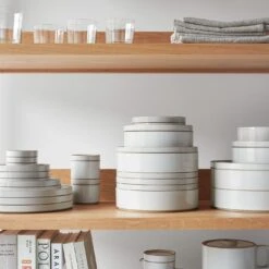 Hasami Gloss Gray Bowl Set Of 5 31 Hasami Gloss Gray Bowl Set Of 5 -Furniture Store wolcott sand large bookcase hasami dinnerware alternate 16